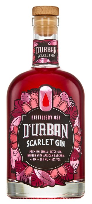 D'Urban Scarlet Gin, pink gin